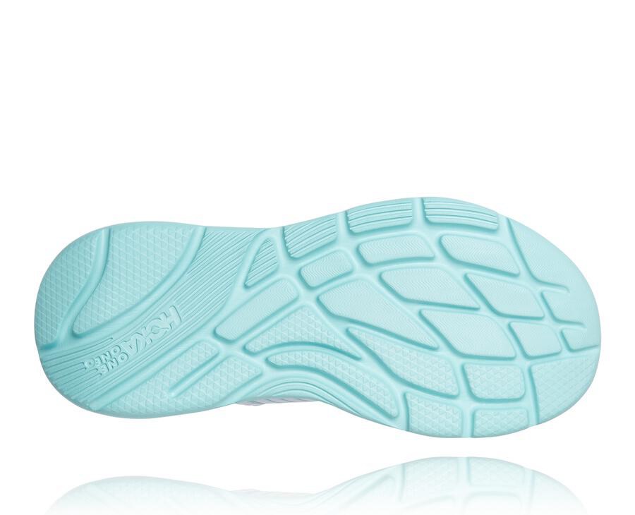 Hoka Australia One One ORA Recovery - Womens Sandals White/Blue - KDWTN-3526